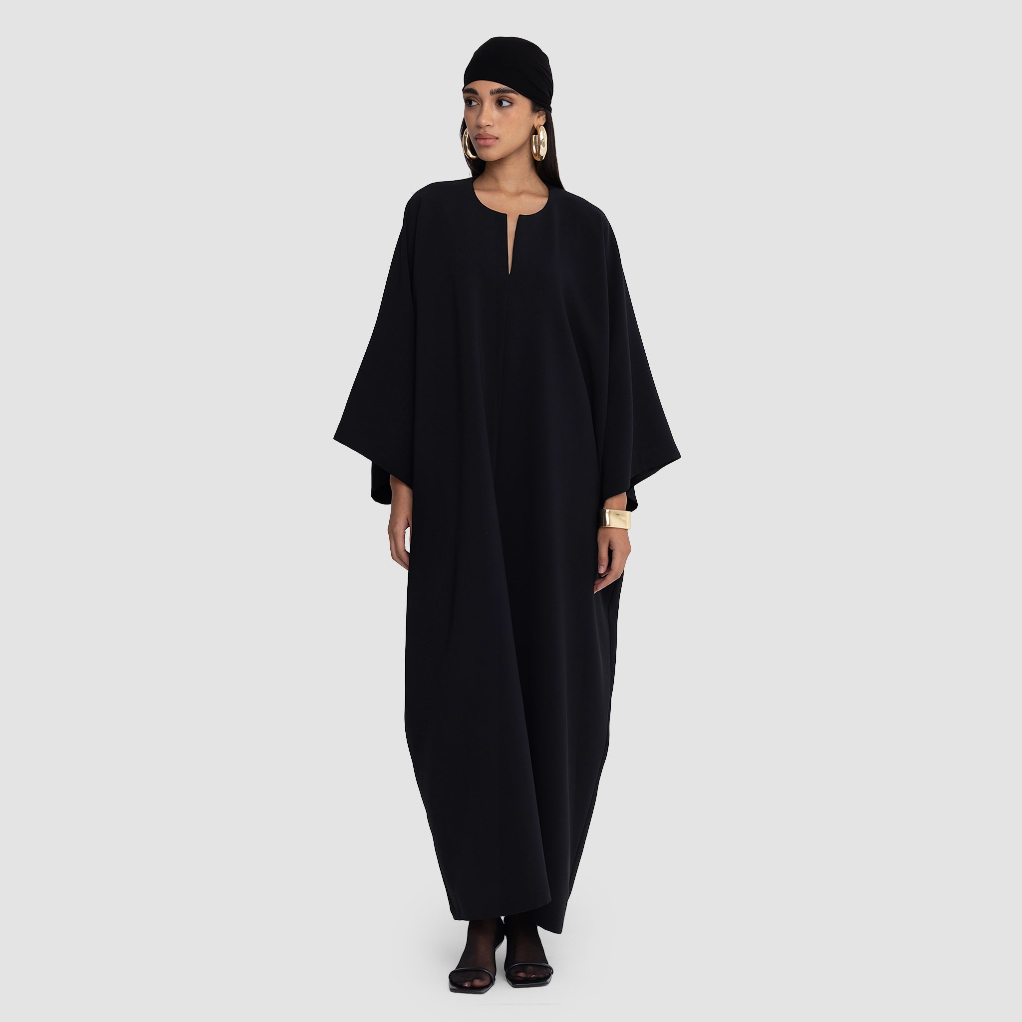 black kaftan dress Nadia Kaftan