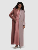 Hend Long Blazer - Rosewood & Soft Pink