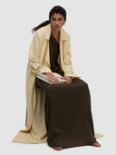 Wafa Long Trench - Soft Yellow