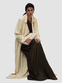 Wafa Long Trench - Soft Yellow