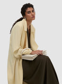 Wafa Long Trench - Soft Yellow