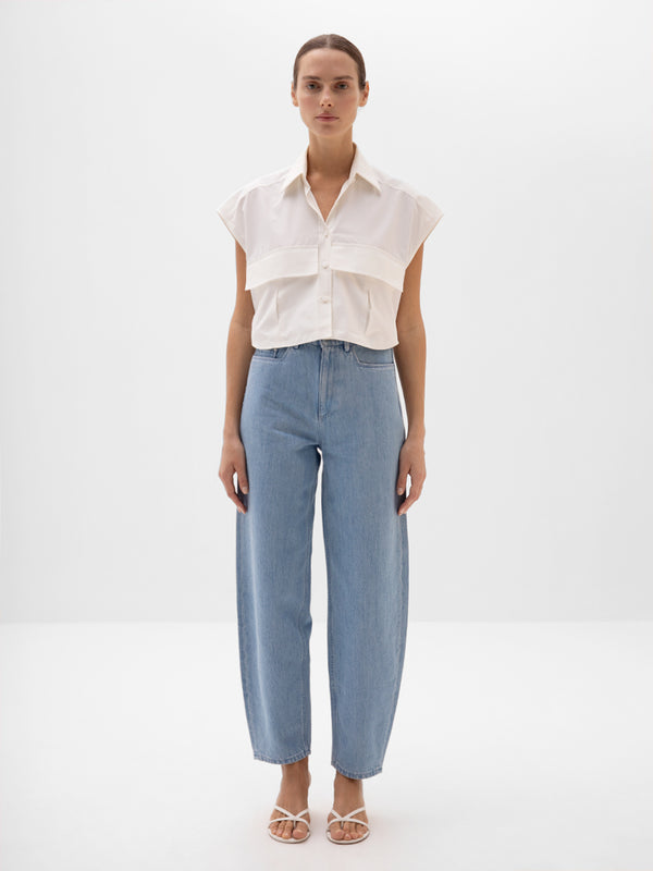 Camille Cropped Shirt