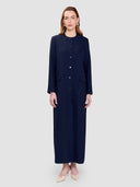 Ohood Long Jacket - Dark Blue