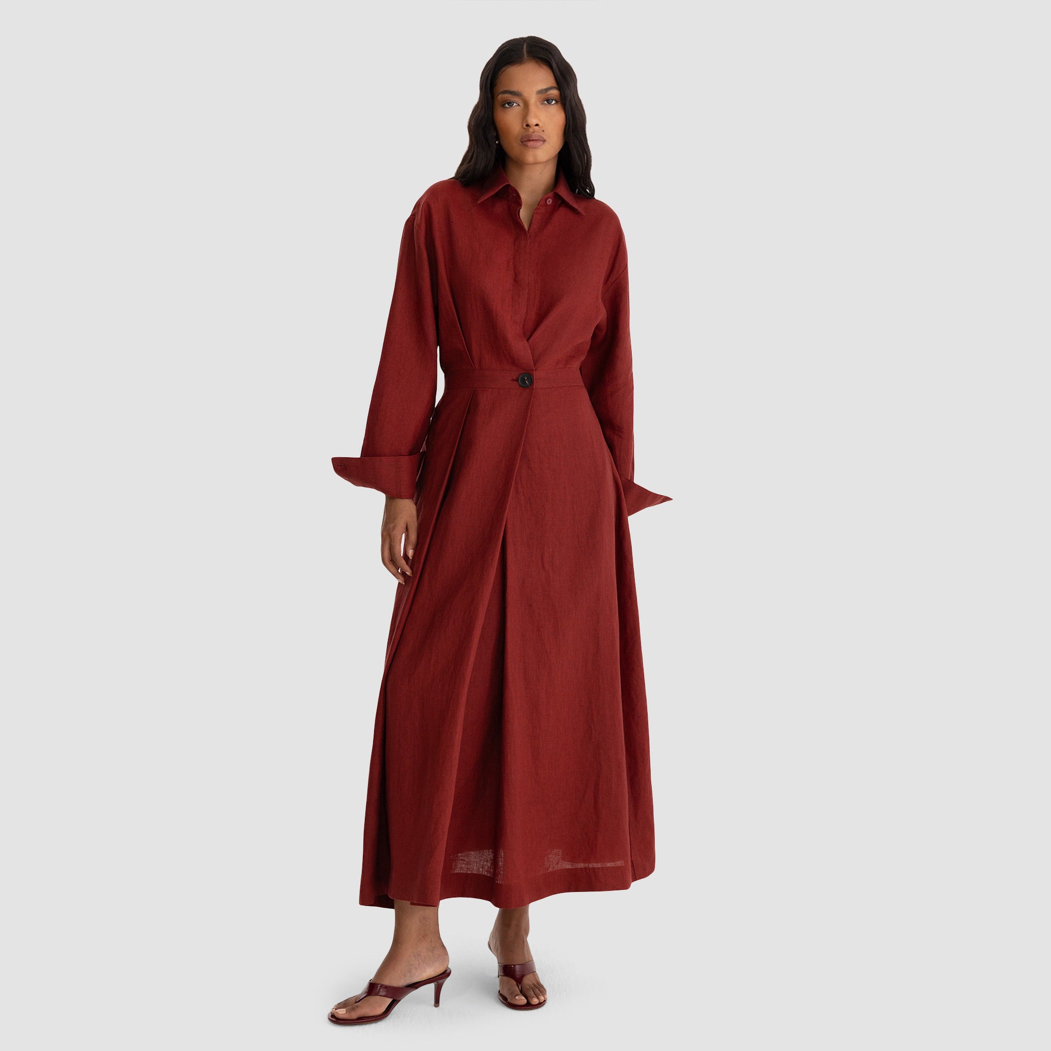 Siena Dress - Burnt Red – Bouguessa