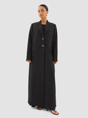 Rawan Long Blazer - Black