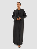 Rawan Long Blazer - Black