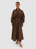 Ratna Shirt Dress - Brown