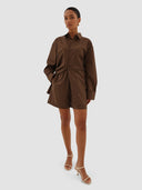 قميص جينيفر - بني