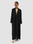 Wafa Long Trench - Dark Blue