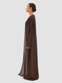 Hind Long Cardigan - Ash Brown