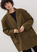 Fabri Oversized Jacket Coat - Khakhi