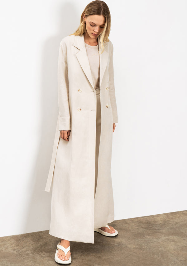 ahlam belted trench