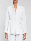 Peplum Jacket - White