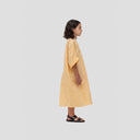 Lina Shirt Dress (Kids) - Yellow / White Stripes