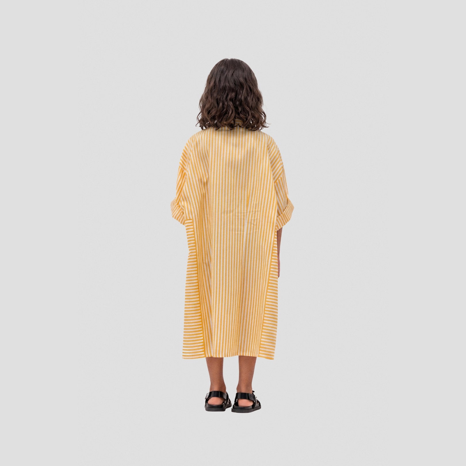 yellow stripe shirt dress Lucca Shirt Dress Yellow Stripe