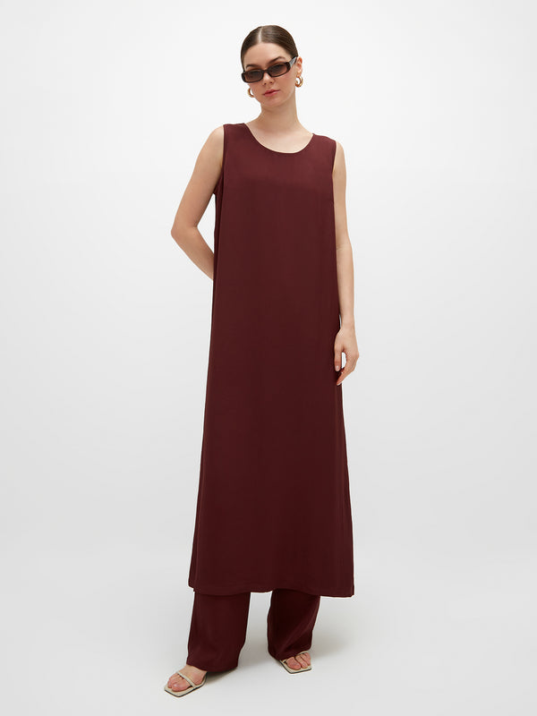 Rabea Dress - Burgundy