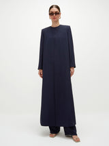 Bodour Long Jacket - Dark Blue