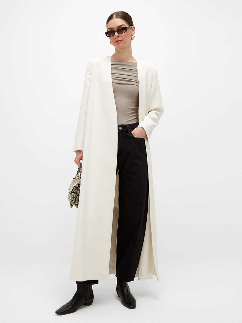 Bodour Long Jacket - Cream