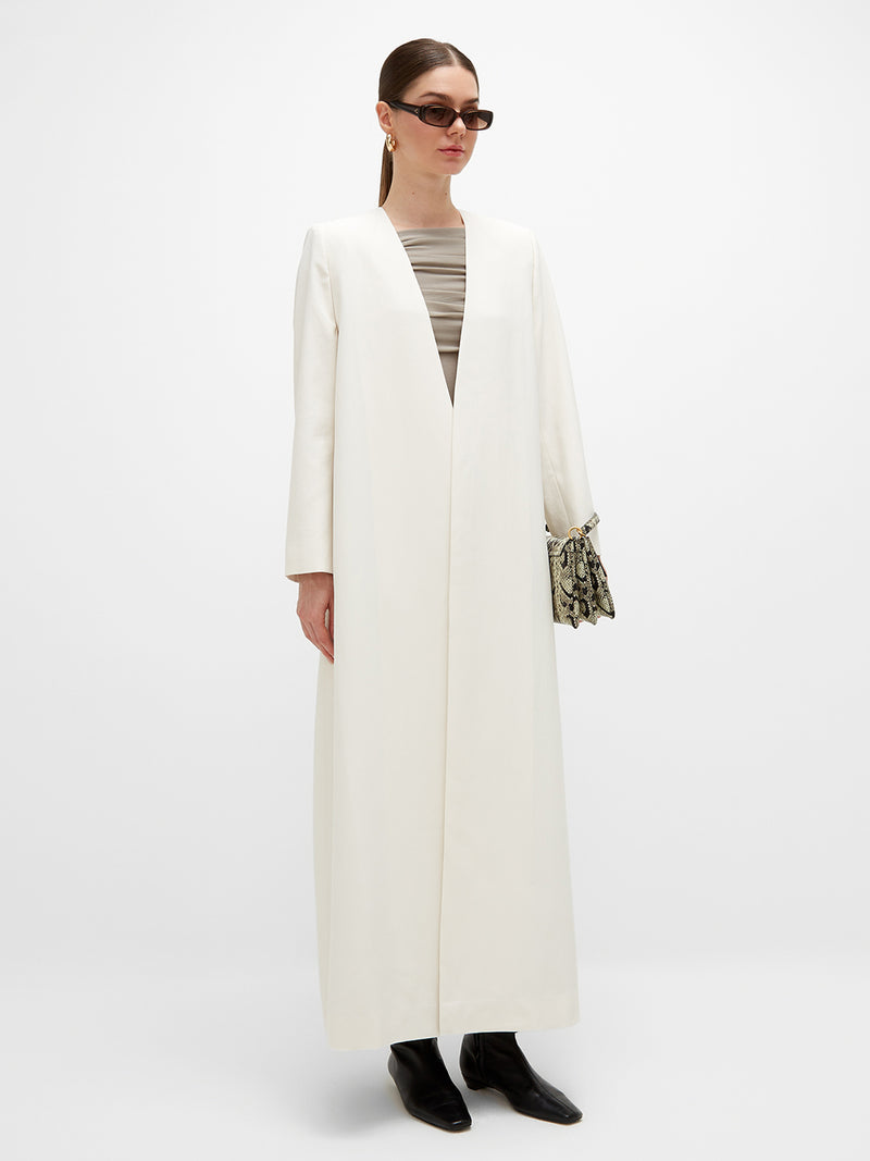 Bodour Long Jacket - Cream