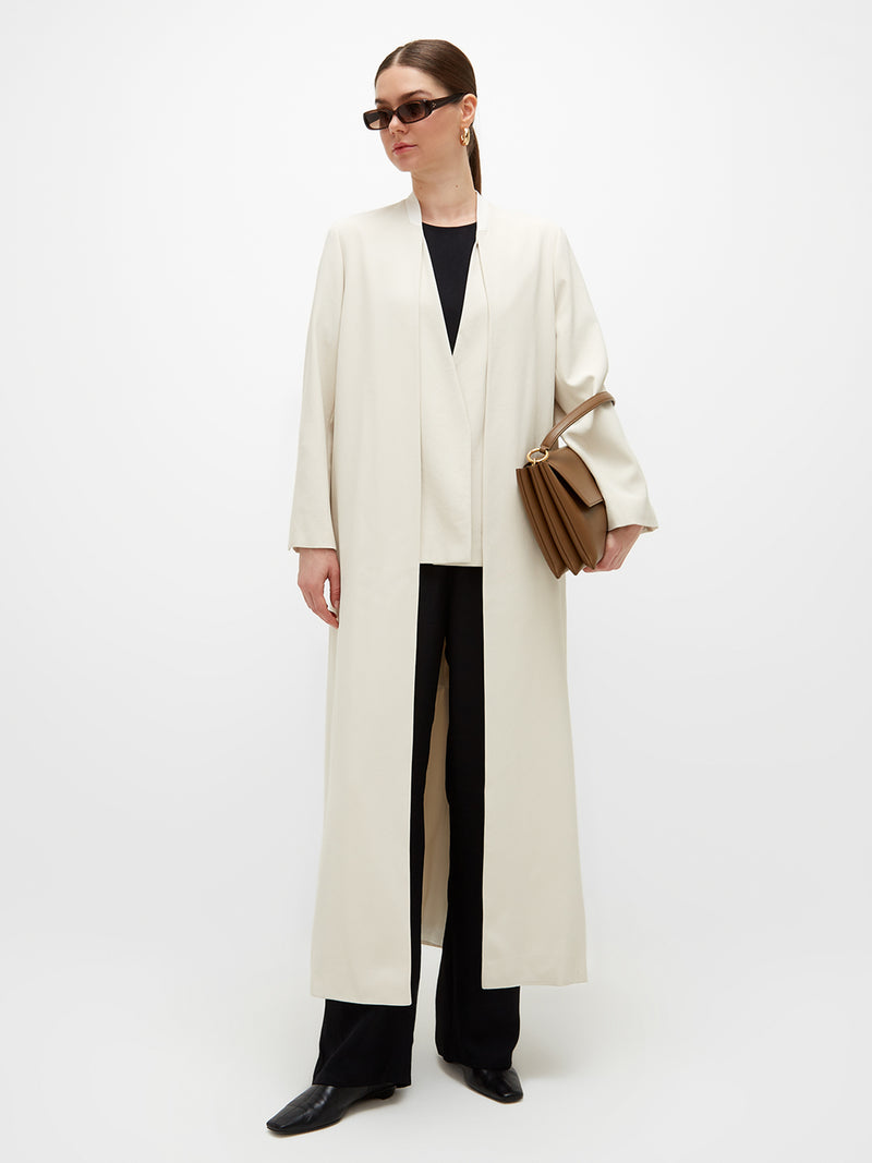 Amara Long Jacket - White