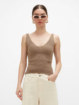 Nada Cashmere Top - Taupe