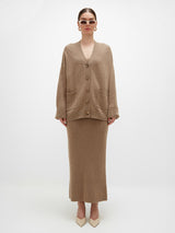 Nada Cashmere Top - Taupe