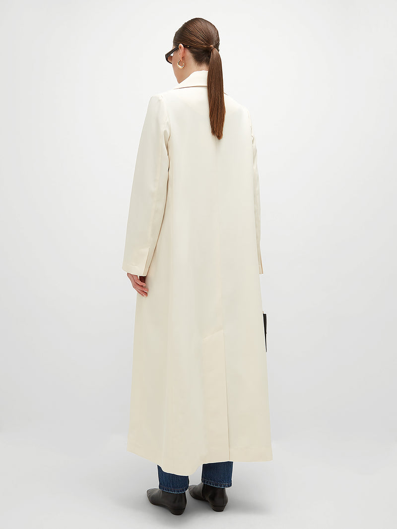 Sheikha Long Trench - Cream