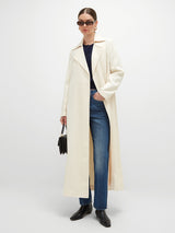 Sheikha Long Trench - Cream