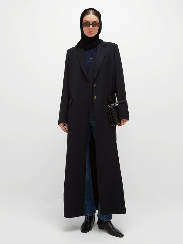 Jhana Long Blazer - Black