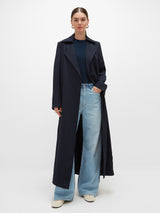 Sheikha Long Trench - Navy