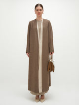 Shurooq Long Jacket - Taupe