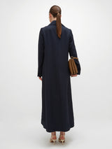 Sheikha Long Trench - Navy