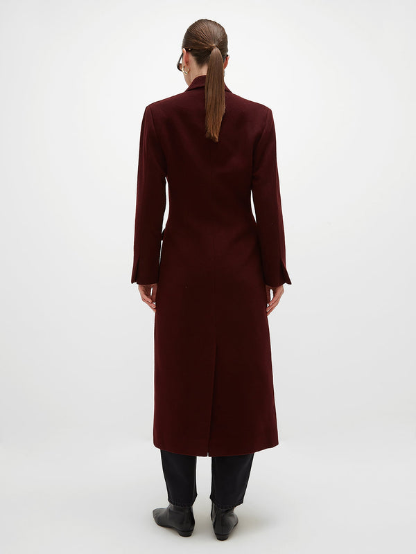 Zendaya Coat - Burgundy