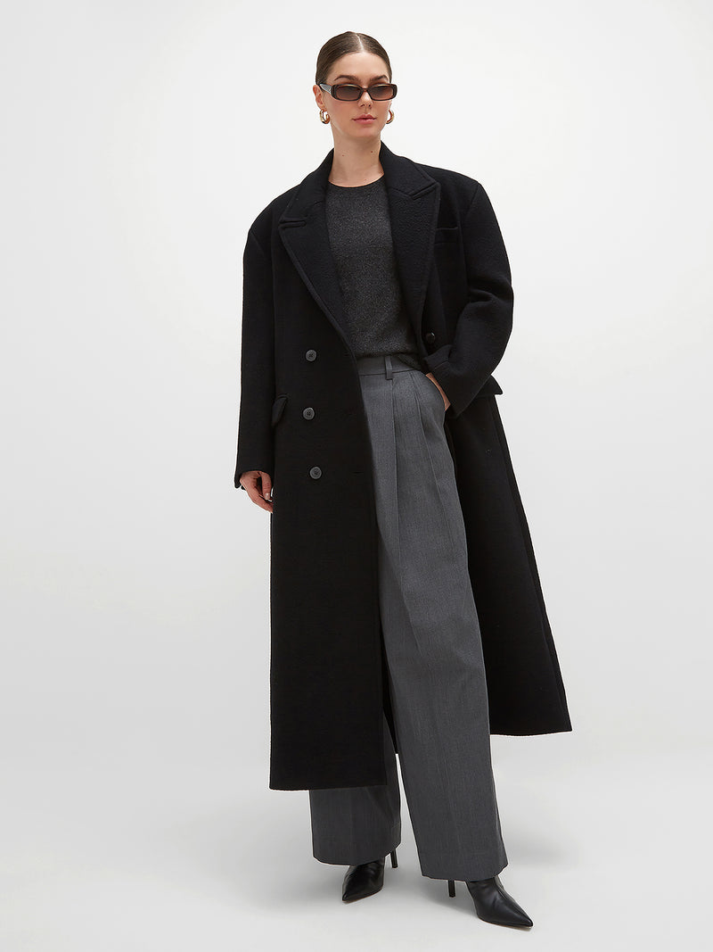 Ross Long Coat - Black