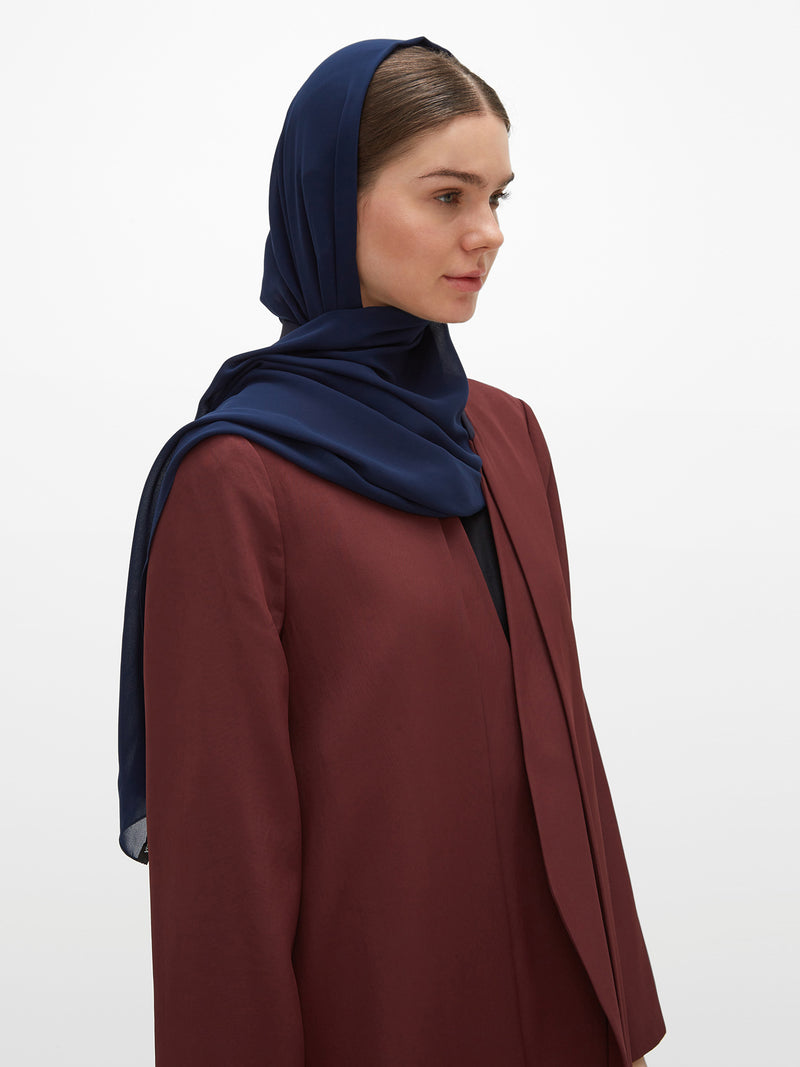 Amara Long Jacket - Burgundy