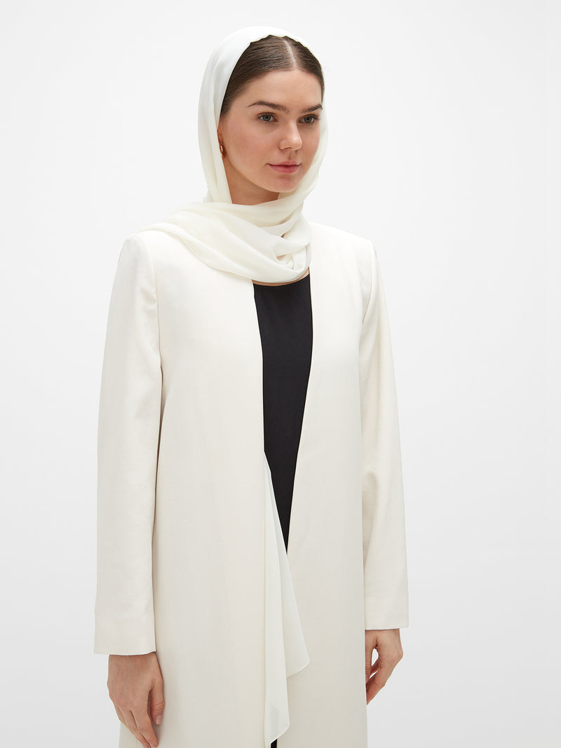 Bodour Long Jacket - Cream