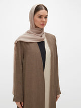 Shurooq Long Jacket - Taupe