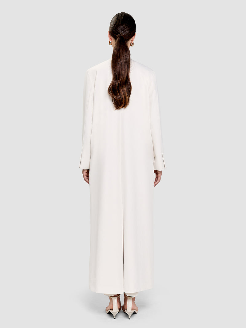 Amara Long Jacket - White