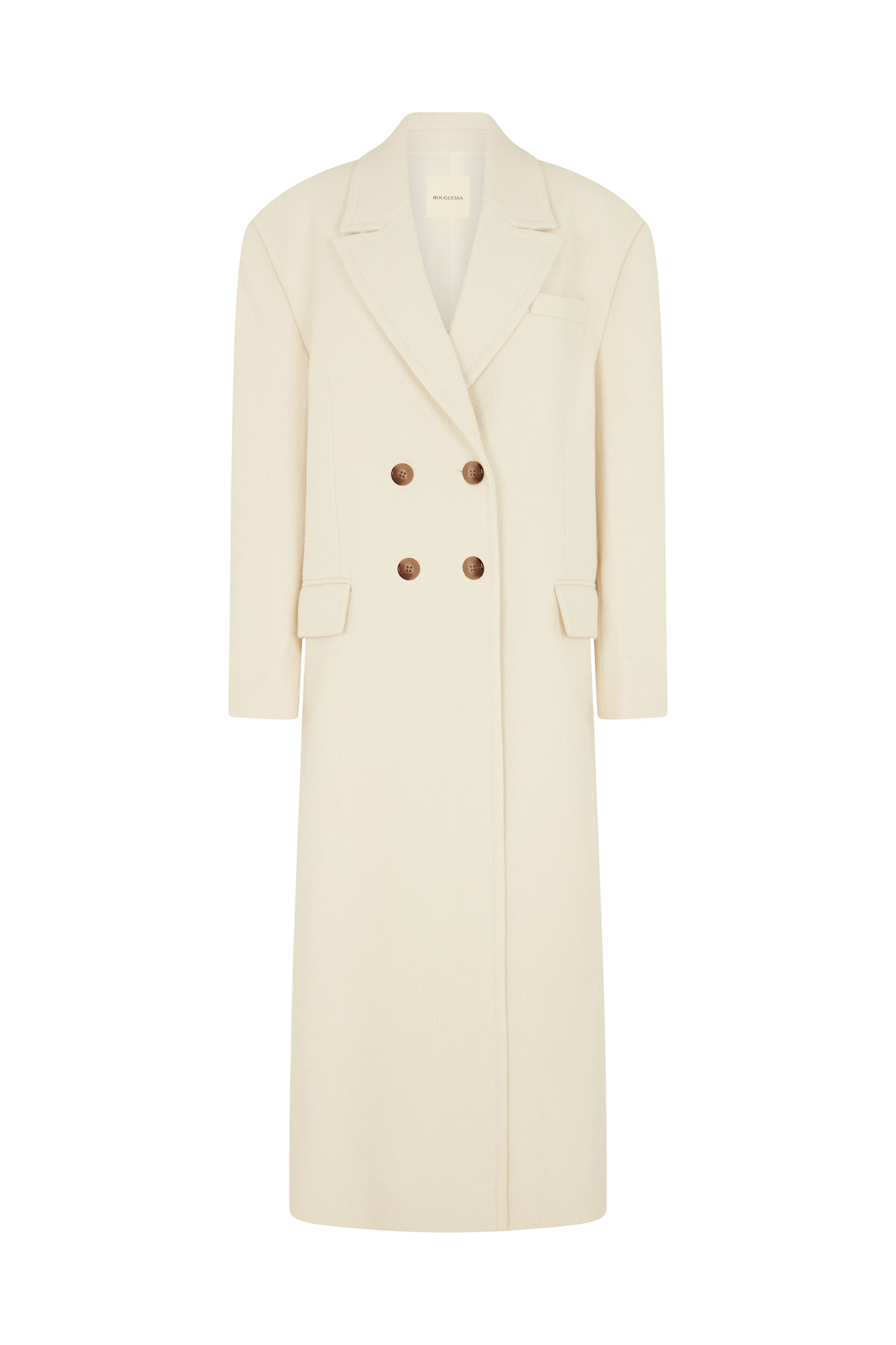 Long white duster coat hotsell