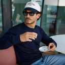 Jumeirah | Bouguessa Crew-Neck Jumper – Dark Blue