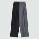 Double Take Trousers - Two-Tone Dark Grey & Black