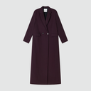 Iconic Long Blazer - Plum Brown