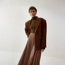 Safia Short Coat - Light Brown