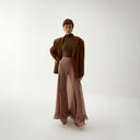 Safia Short Coat - Light Brown