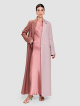 Hend Long Blazer - Rosewood & Soft Pink