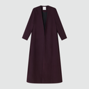 Iconic Long Jacket - Plum Brown