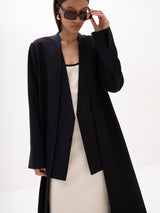 Amara Long Jacket - Black