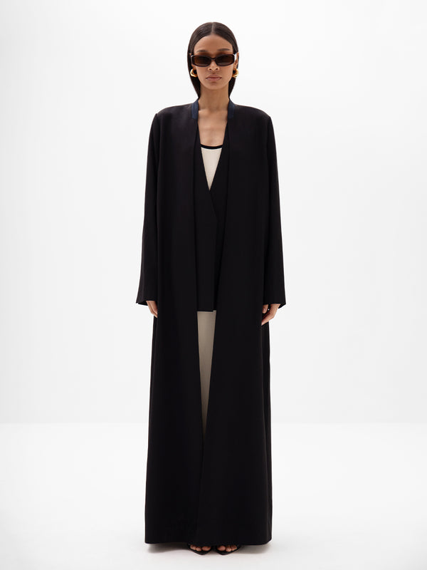 Amara Long Jacket Black