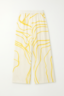 Petra Printed Pants - Yellow/Cream
