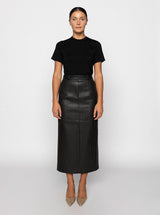 Irina Faux Leather Skirt